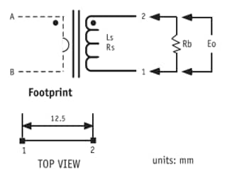 Schematic - ICE Components CT07 / CT08 Current Sense Transformers